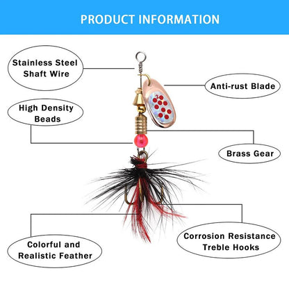 Isca Colher Metálica Spinner 2 a 8g 3.5g 10pçs/Lote Colher Isca Crankbaits Wobblers de Pesca Para Lucio Conjunto de Isca de Pesca