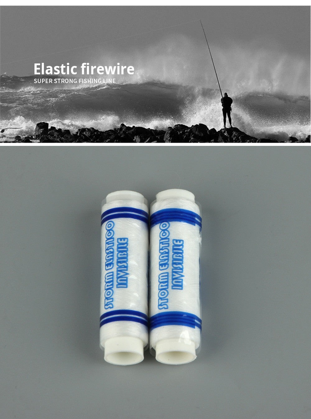 Linha de pesca elástica de alta resistência 0,2 mm 250 m Linha de isca de pesca invisível Fio elástico Linha de pesca Material de pesca