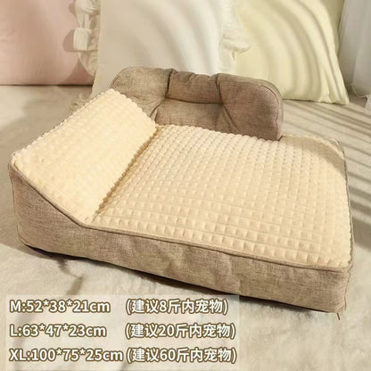Sofá para Cachorros Grandes Confortável Outono e Inverno Golden Retriever Cama Grande e Profunda para Cães Gatos Canil Ninho de Estimação