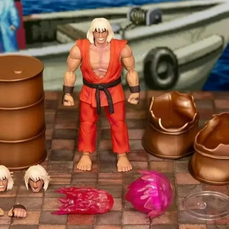 Em estoque Jada Toys Ultra Street Fighter II M.Bison Dhalsim Violent Ken RYU Guile 6" Boneco Colecionável Modelo Brinquedo Presente
