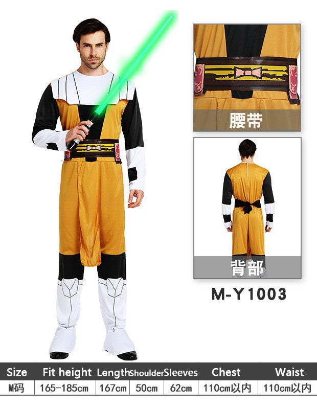 Adult Man Leia Halloween Cosplay Costume Boys Black Warrior Darth Vader Clothes White Soldier Alien Red Devils Kylo Ren Cos