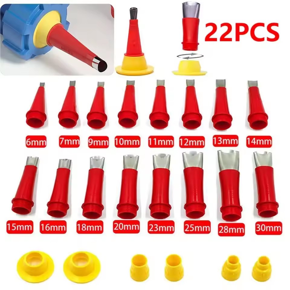 22 PEÇAS Bicos Aplicadores de Calafetagem de Aço Inoxidável, Ferramenta de Acabamento de Calafetagem para Vedantes de Silicone e Cola, para Juntas de Pias de Cozinha e Banheiro