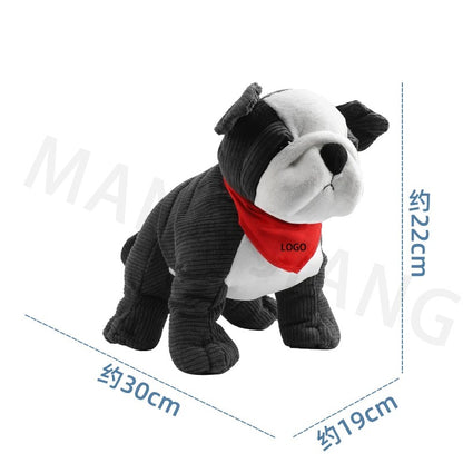 Car Interior Bulldog Car Seat Creative Living Room Ornament PP Cotton Fresh Air Cartoon Funny Toy Home Decoration Accessories