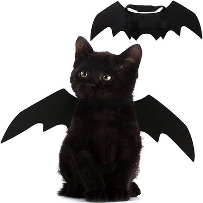Asas de Morcego para Cães e Gatos para Decoração de Festa de Halloween, Coleira de Estimação, Fantasia de Morcego para Cosplay, Acessórios Fofos para Cães e Gatos.