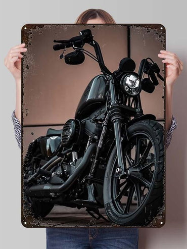 H-Harley Tinplate Sign Motorcycle Poster Aesthetic Room Decor Men Custom Metal Signs for Garage Wall Art Decoration Retro Home