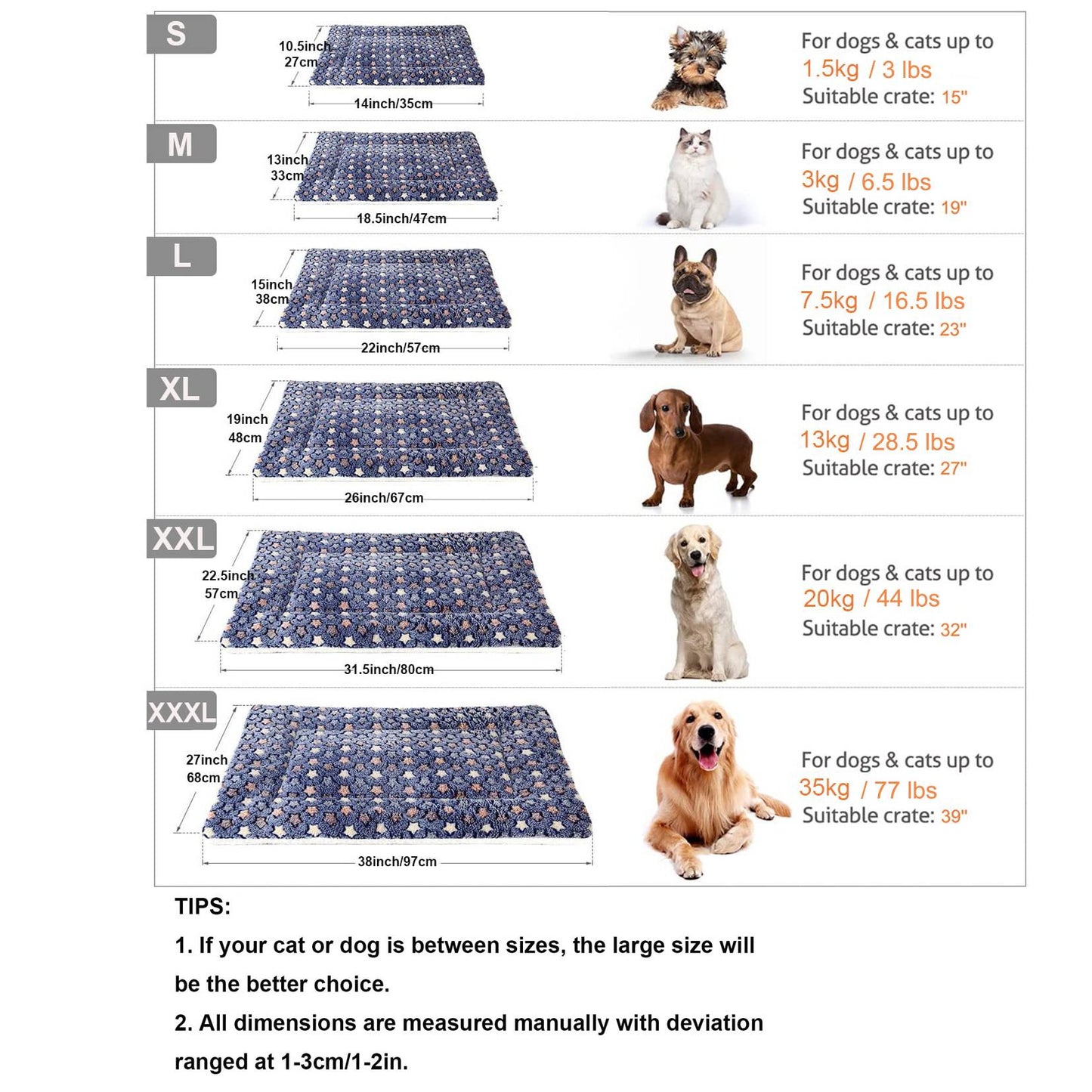 Tapete de inverno flanelado para animais de estimação, multimodelo, colchonete para canil, cobertor quente para animais de estimação, adequado para animais de estimação de grande, médio e pequeno porte