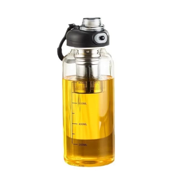 Copo De Vidro Transparente Com Filtragem Copos De Café De Grande Capacidade Com Tampa Utensílios De Cozinha Suprimentos De Barra Caneca De Chá Durável