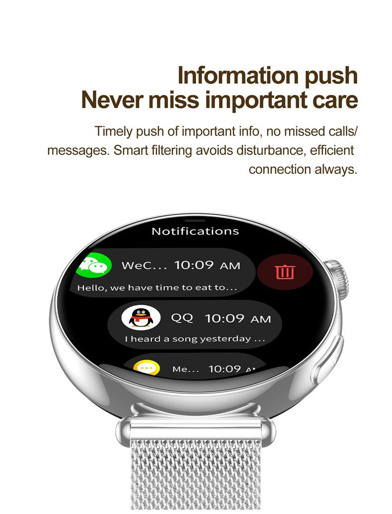 Women Smartwatch 1.32inch AMOLED Screen Call ECG Sport Watch Blood Pressure Micro physical examination AI dial Women Smart Watch