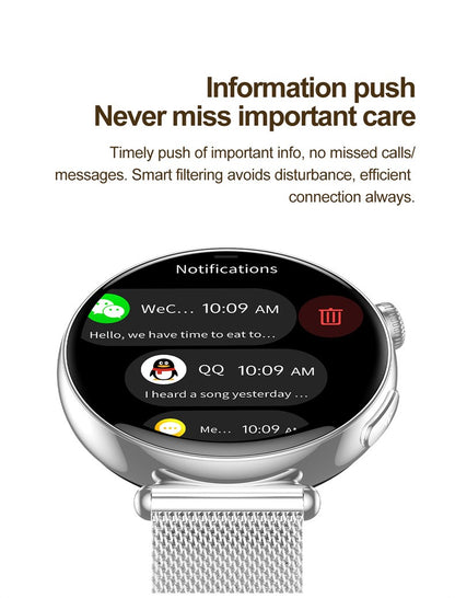 Women Smartwatch 1.32inch AMOLED Screen Call ECG Sport Watch Blood Pressure Micro physical examination AI dial Women Smart Watch