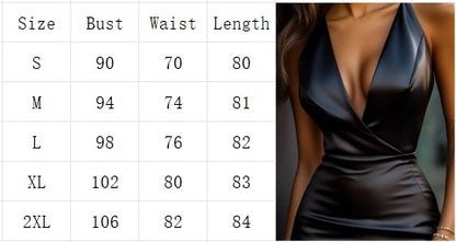 Sexy Low Cut V-neck Suspender Solid Color Pleated Women's Dress Fashionable High Street Dating Versatile Summer Dresses