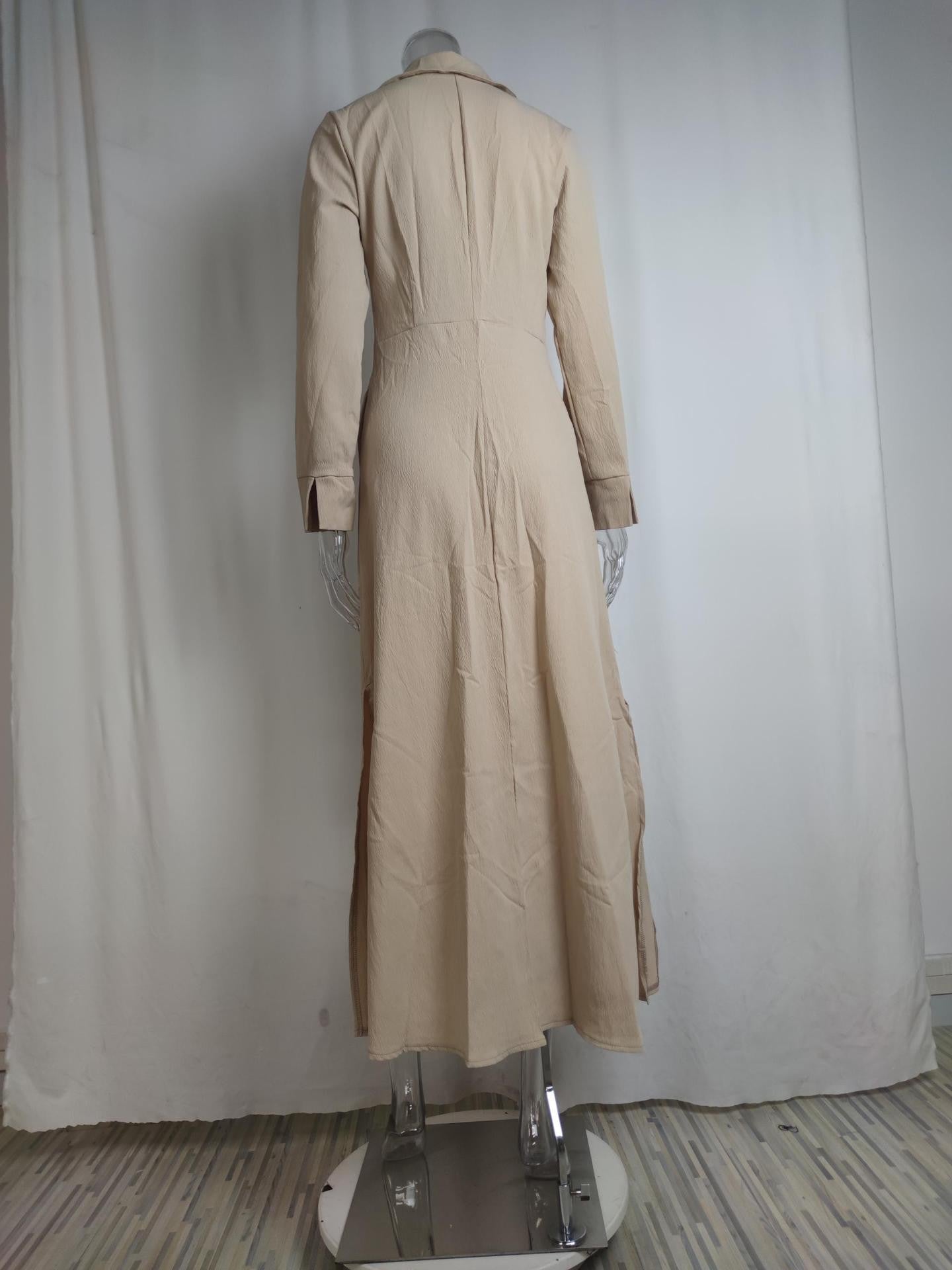 Fashion Spring Overalls Sundress Women 2025 Autumn Dress Casual Elegant longSleeve Baggy Work Vestidos Kaftan Maxi Long Dress