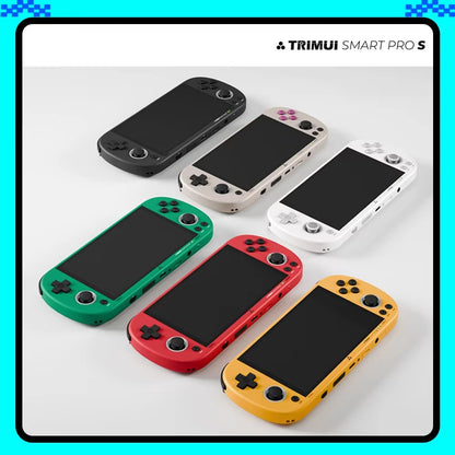 Trimui Smart Pro S Handheld Game Console 4.96'' IPS Screen Linux System Joystick RGB Lighting Retro Video Game Smartpros Gifts