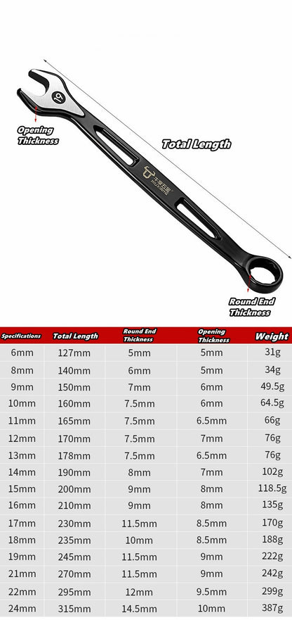 Chaves Catraca de Boca e Estrela Dupla Utilização 6mm-24mm Jogo de Chaves Combinadas Cortador de Porcas Ferramenta Manual Combinada para Reparo de Motor