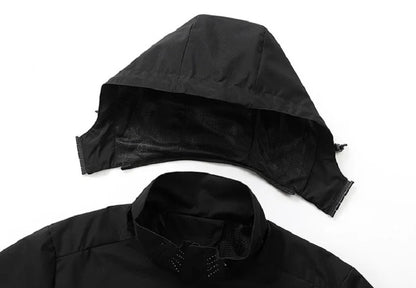 Spring Autumn New Men Casual Jacket Men Outdoor Windproof Waterproof Athletes Jacket Coat Detachable Hat Jackets Male M-5XL
