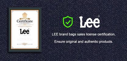 Mochila LEE de grande capacidade para viagem, para notebook de 15,6 polegadas, à prova d'água, de nylon casual, para adolescentes, faculdade, escola, masculino e feminino