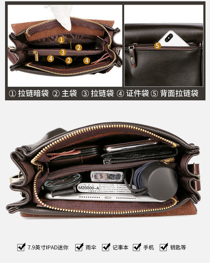 The leisure business single shoulder bag Polo vertical bag man trend inclined shoulder bag