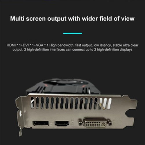 SEJISHI 4GB GDDR5 RX550 Graphics Card - Ideal for Gaming, Streaming, and Everyday Computing Tasks