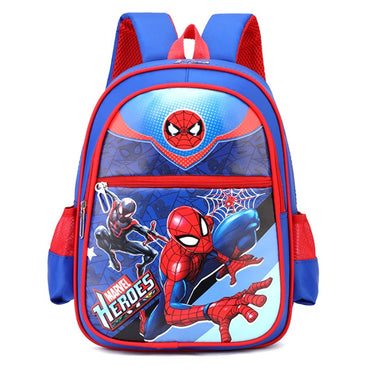 Mochila Infantil Nova Disney  Minibolsa Escolar Meninas e Meninos Linda Bolsa de Ombro Desenho Animado Homem-Aranha Mochila Infantil