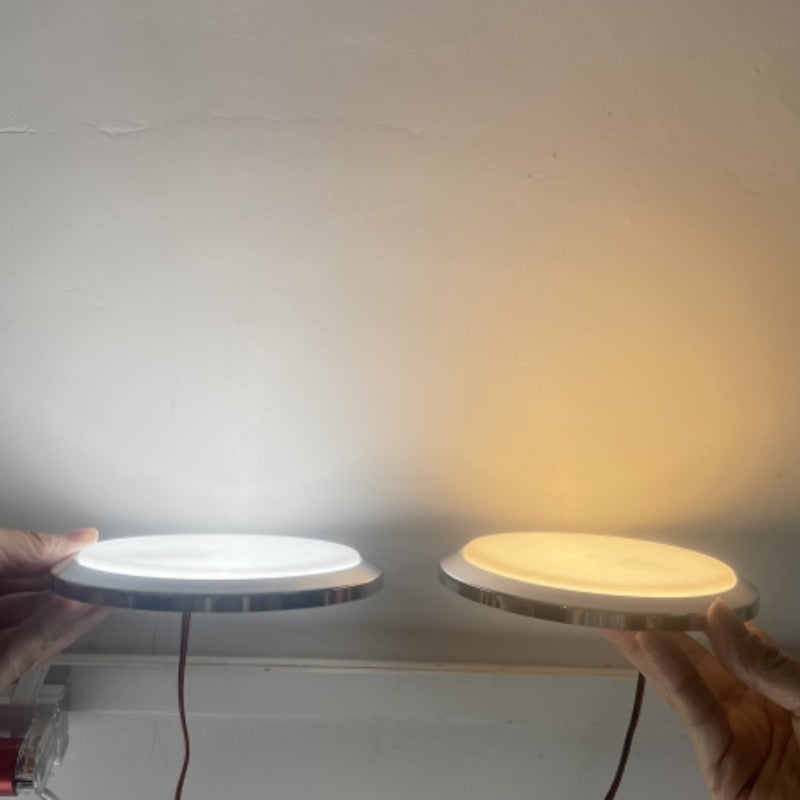 Tokili 12V/24V Dual Volt Ultra-Thin LED Puck Lights, Interior RV Marine Overhead Light, for Camper Cabin, Boat & Trailer Ceiling