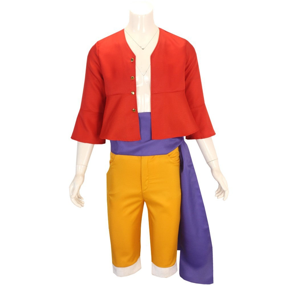 Anime Monkey D Luffy Cosplay  Wano Country Onigashima Chapter LMen's Clothing Cloths Halloween Carnival Costume For Adult