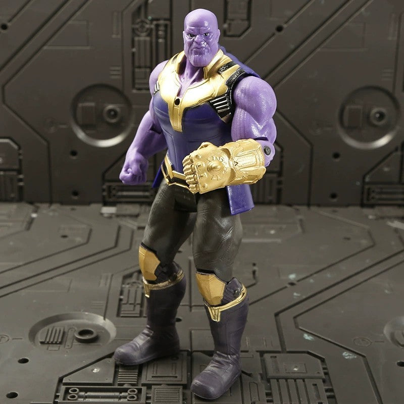 17 Cm Brinquedos Infantis Marvel Anime Figuras Homem-Aranha Hulk Action Figure Homem De Ferro Desenho Animado Brinquedo Infantil Presente De Natal Boneca Brilhante Hobbies