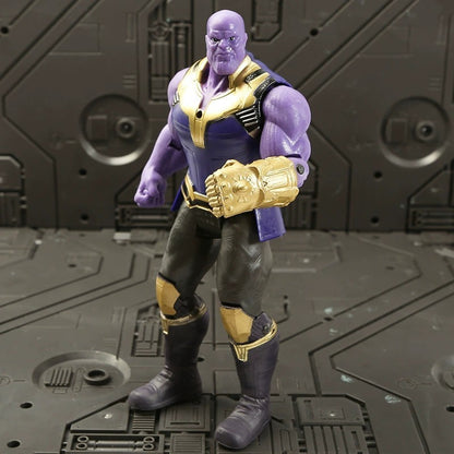 17 Cm Brinquedos Infantis Marvel Anime Figuras Homem-Aranha Hulk Action Figure Homem De Ferro Desenho Animado Brinquedo Infantil Presente De Natal Boneca Brilhante Hobbies