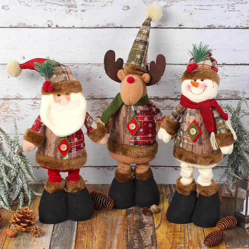 Telescopic Christmas Doll Merry Christmas Decorations For Home 2026 Christmas Ornament Xmas Navidad Noel Gifts New Year 2026