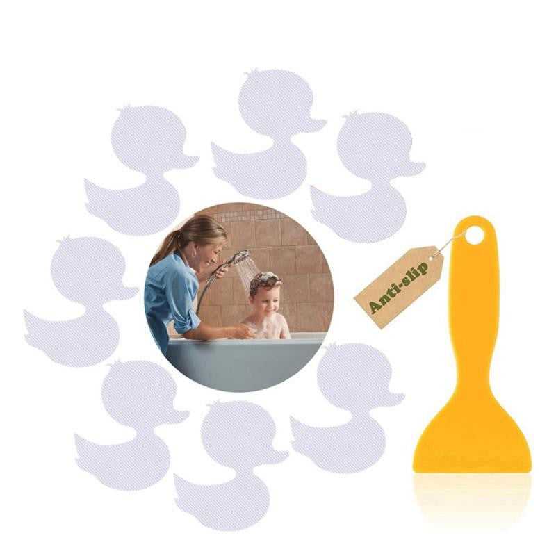 Anti Slip Bathtub Stickers Duck Shape Bathroom Flower Self-Adhesive Non Slip Bathtub Decals Stickers For Bath Shower