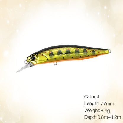 Isca de Pesca Minnow Wobbler Rozante 77SP 77mm 63mm Arremesso Longo Suspenso Isca de Nado Jerkbait Isca Artificial para Culter Alburnus