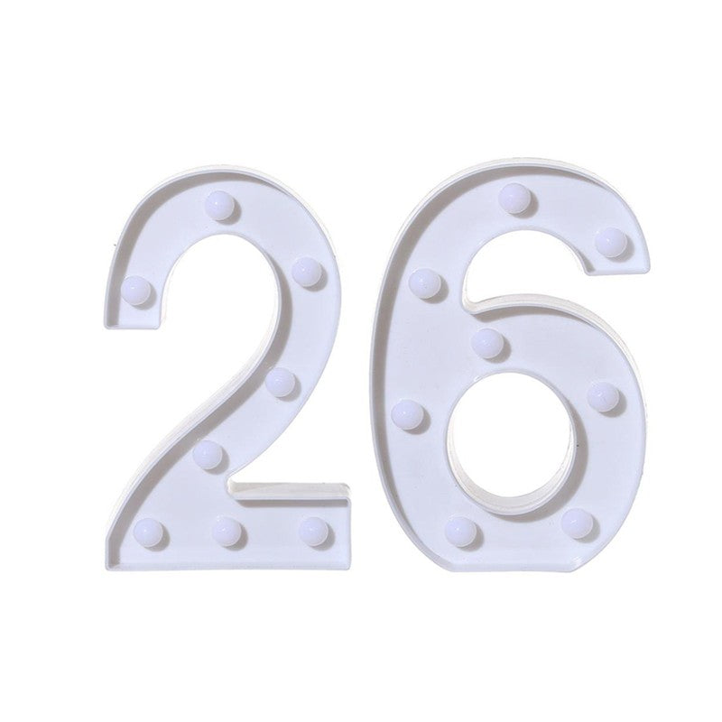 2Pcs Number 16 18 21 30 Led Light String Happy Birthday Party Decoration Wedding Anniversary Adult Birthday Party Gift Light Led