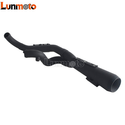 Motorcycle Big Sexy 2-in-1 Exhaust Muffler Pipe Double Slip Gusset For Harley M8 Touring Street Electra Glide Road King 2017-up