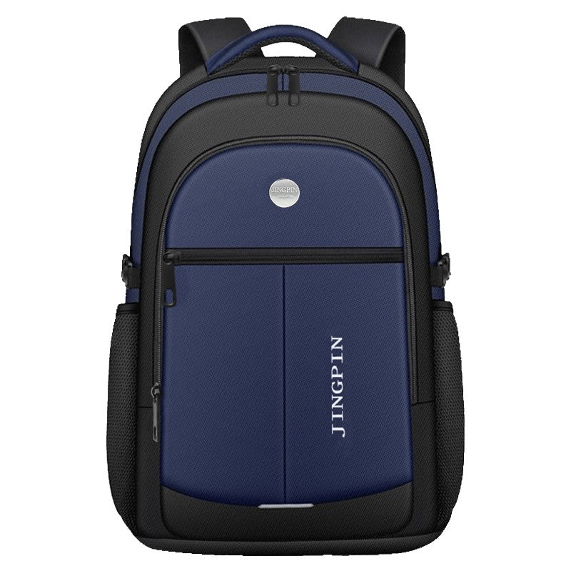 Neutral brand men's and women's business backpack suitable for students' school bags, with USB port and nylon material.