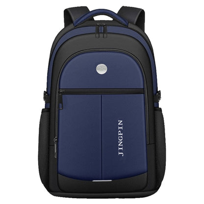 Neutral brand men's and women's business backpack suitable for students' school bags, with USB port and nylon material.