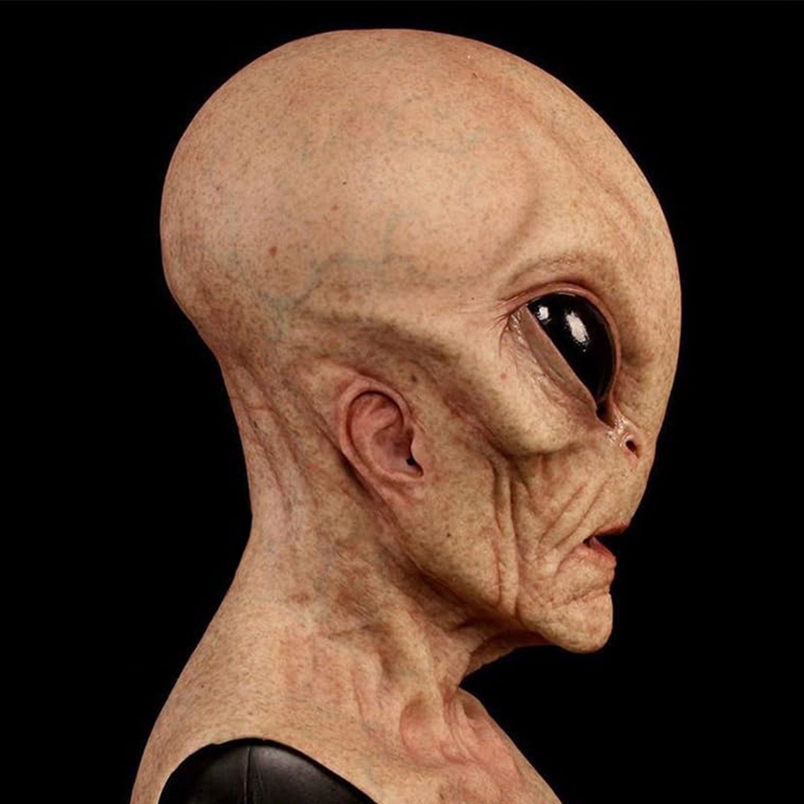 Funny Alien Mask Halloween Cosplay Costume Accessory for Party and Event with Silicone Material for Kids and Adults