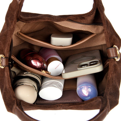 Genuine Brand Suede Handbags Soft Leather High Quality Women Bag Small Casual Female Messenger Shoulder Bag Ladies Crossbody Bag