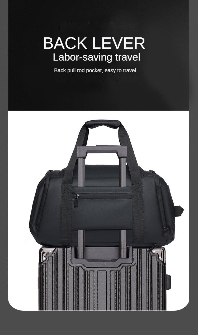 Customized Travel Bag Logo Large Capacity Storage Bag Men's Handheld Shoulder Bag Sports Gym Bag DIY