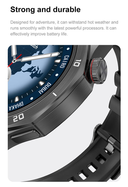 GT5 Pro Smart Watch Global Version 32GB Memory GPS navigation NFC Music Video play Call Titanium alloy Waterproof Smartwatch 5