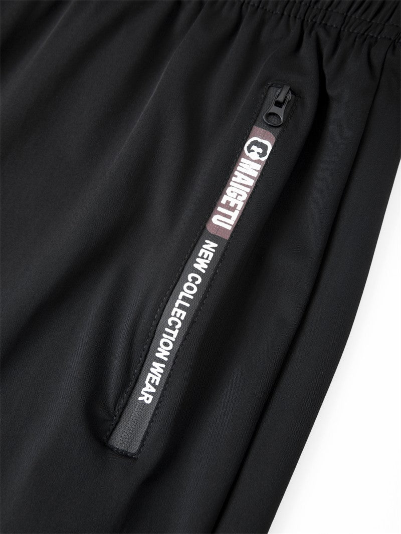 Men's Athletic Stretchy Quick Dry Pants with Zipper Pockets Lightweight Sweatpants for Outdoor Hiking Fishing Running Workout