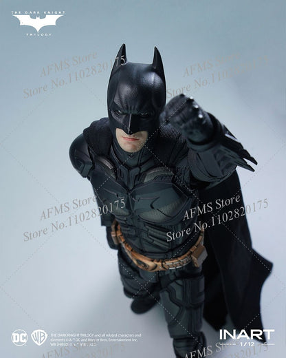 INART 1/12 Boneco Soldado Masculino Batman Christian Bale O Cavaleiro das Trevas Ressurge Herói da Luta Eterna Figura de Ação de 6 Polegadas para Coleção