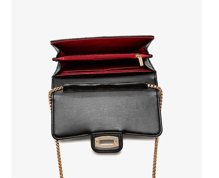 Women's Fashionable Casual Embroidered Butterfly Pattern Shoulder/crossbody Chain Small Square Bag, Mini Clutch