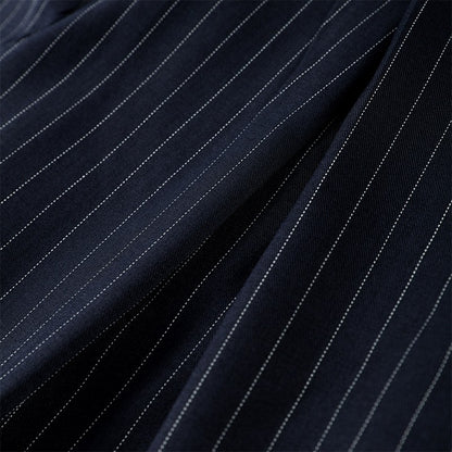 Casual Striped Loose Pants Women High Waist Pleated Straight Long Wide Leg Trousers Female 2025 Fashion Autumn Lady Bottoms