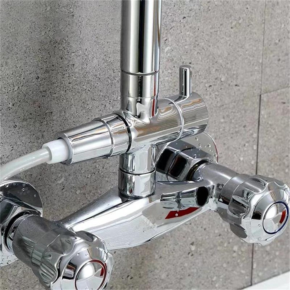 Shower Head Diverter Valve Anti-scratch Shower Arm Splitter Corrosion Resistant 3-Way Shower Arm Diverter Bathroom Accessories