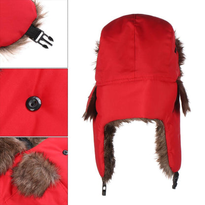 Men Women Fur Earflap Winter Cap Russian Ushanka Winter Hats Ski Hat Winter Warm Hat