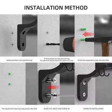 1/2/3PCS Wall-Mounted Motorcycle Helmet Hook Rack Multi-Functional Storage Hook Wall Installation Motorcycle Accessories