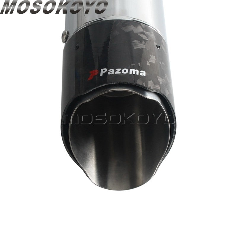 Exhaust System Slip-On Motorcycle Muffler Exhaust Pipe Carbon Fiber For Harley Touring Electra Road Street Glide Road King 17-up