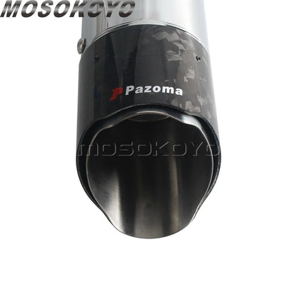 Exhaust System Slip-On Motorcycle Muffler Exhaust Pipe Carbon Fiber For Harley Touring Electra Road Street Glide Road King 17-up