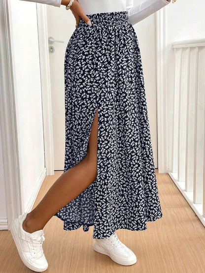2025 new spring and summer large-size skirt casual loose women's large-size skirt