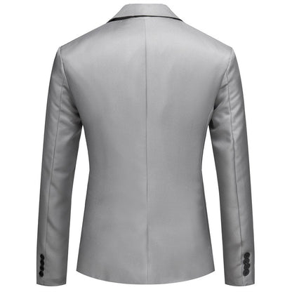 2023 Autumn New Blazer Men's Fashion Casual Suit Coat Men's Wedding Dress Jacket Casual Fit Formal Evening Dress Men's Clothing