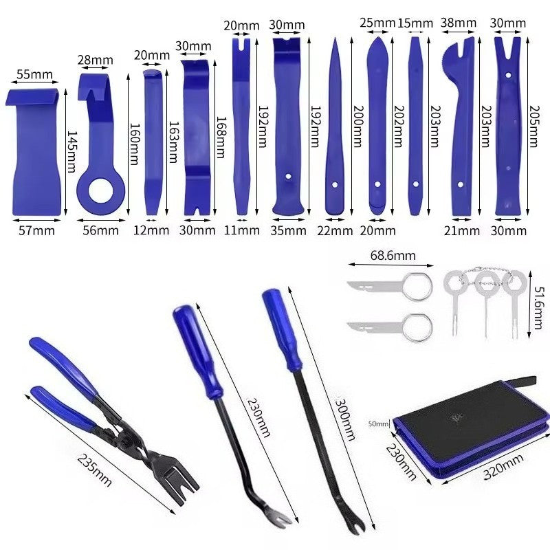 Conjunto de Ferramentas Manuais Automotivas Kit de Ferramentas de Desmontagem de Carro Ferramentas de Reparo de Som DVD Ferramentas de Remoção de Painel de Carro Painel de Acabamento Interno de Plástico