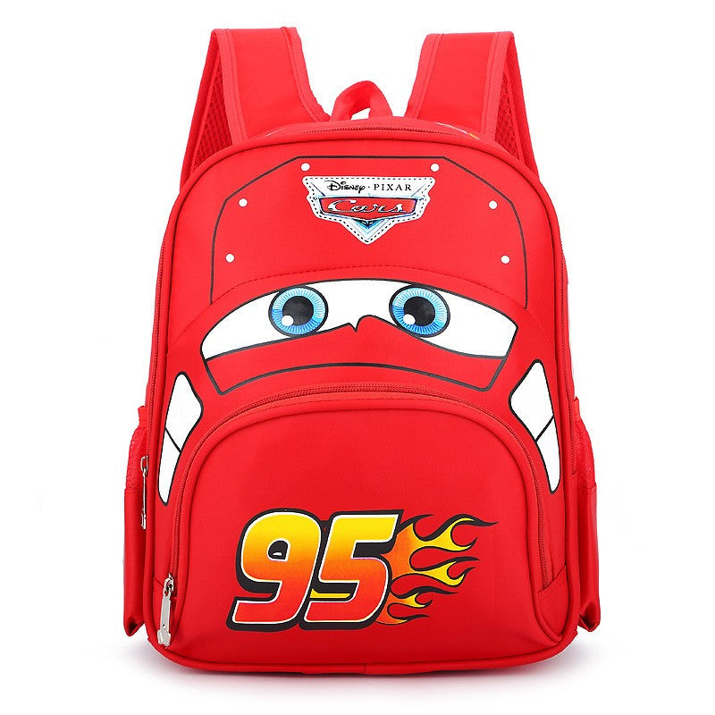 Mochila Escolar Infantil 3D Formato Carro Desenho Animado Carros Disney Série 95 Grande Capacidade Presentes Surpresa para Meninos e Meninas